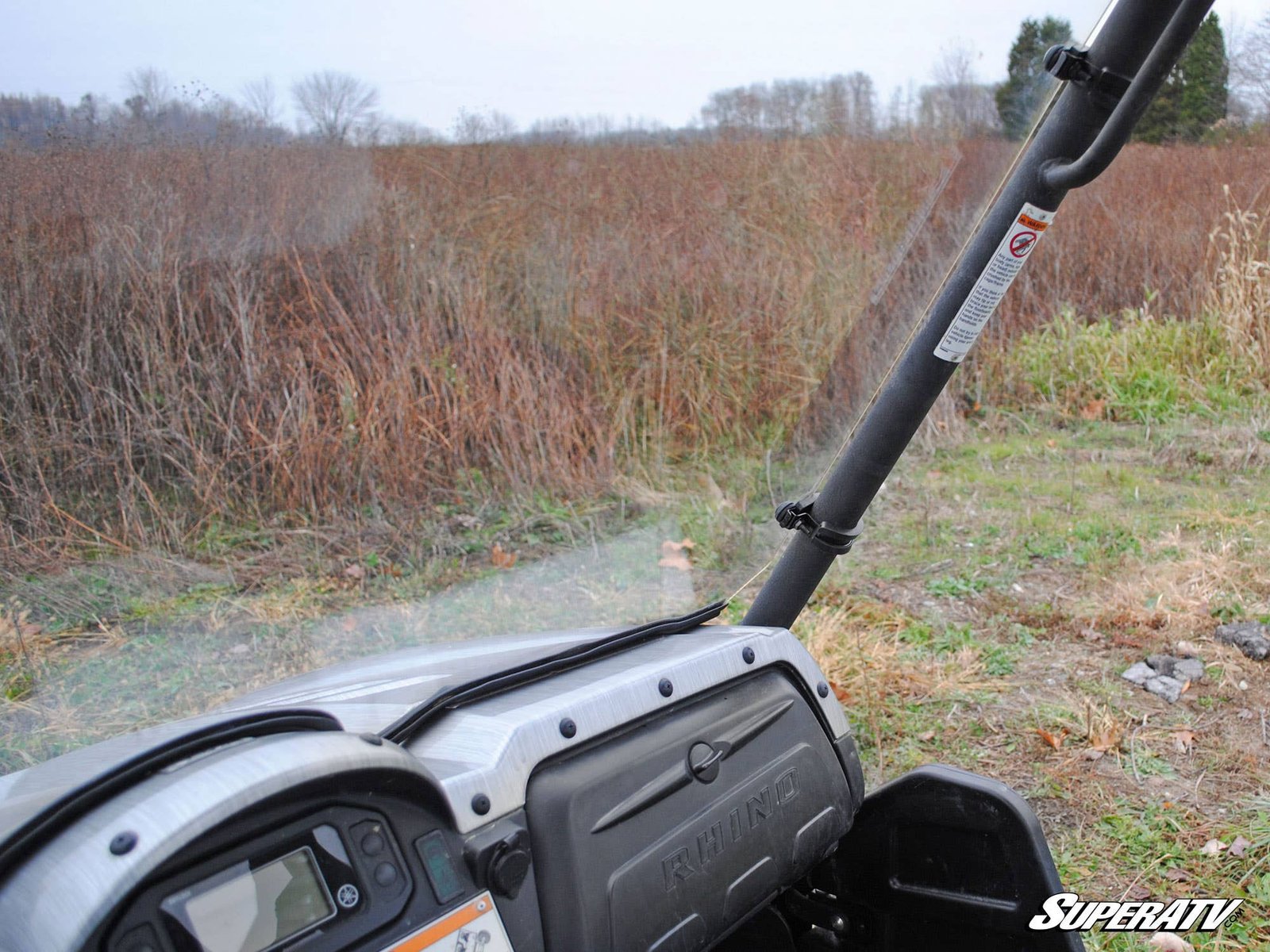 Yamaha Rhino Scratch Resistant Full Windshield - Image 6